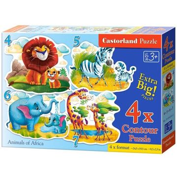 Afrikai állatok 40 darabos maxi puzzle - 1. kép