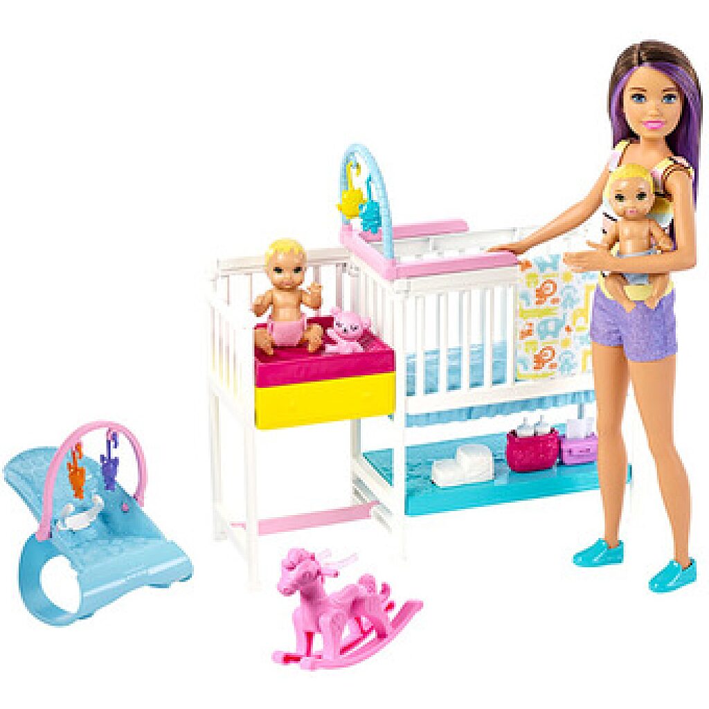 Barbie Skipper: bébiszitter gyerekszoba szett - 1. kép