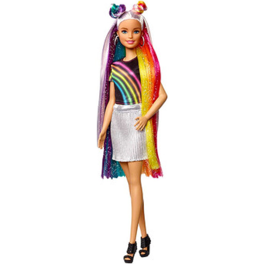 Barbie: szivárvány hajú baba - 1. kép
