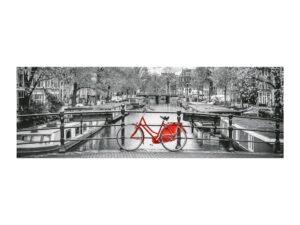 Bicikli Amszterdamban 1000 db-os panoráma puzzle - Clementoni - 1. kép