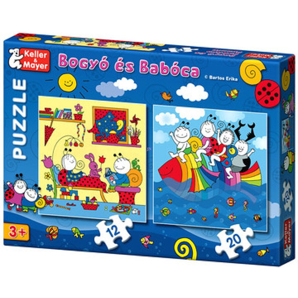 Bogyó és Babóca - 12 és 20 db-os puzzle - Szivárványhal - 1. kép