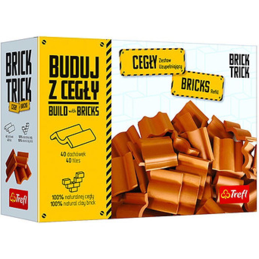 Brick Trick: utántöltő - 40 db kis tetőcserép - 1. kép