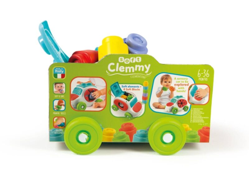 Clemmy Baby autó puha építőkockákkal - 3. kép