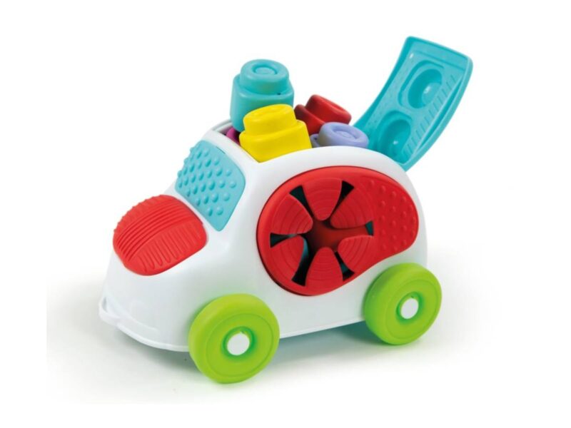 Clemmy Baby autó puha építőkockákkal - 1. kép