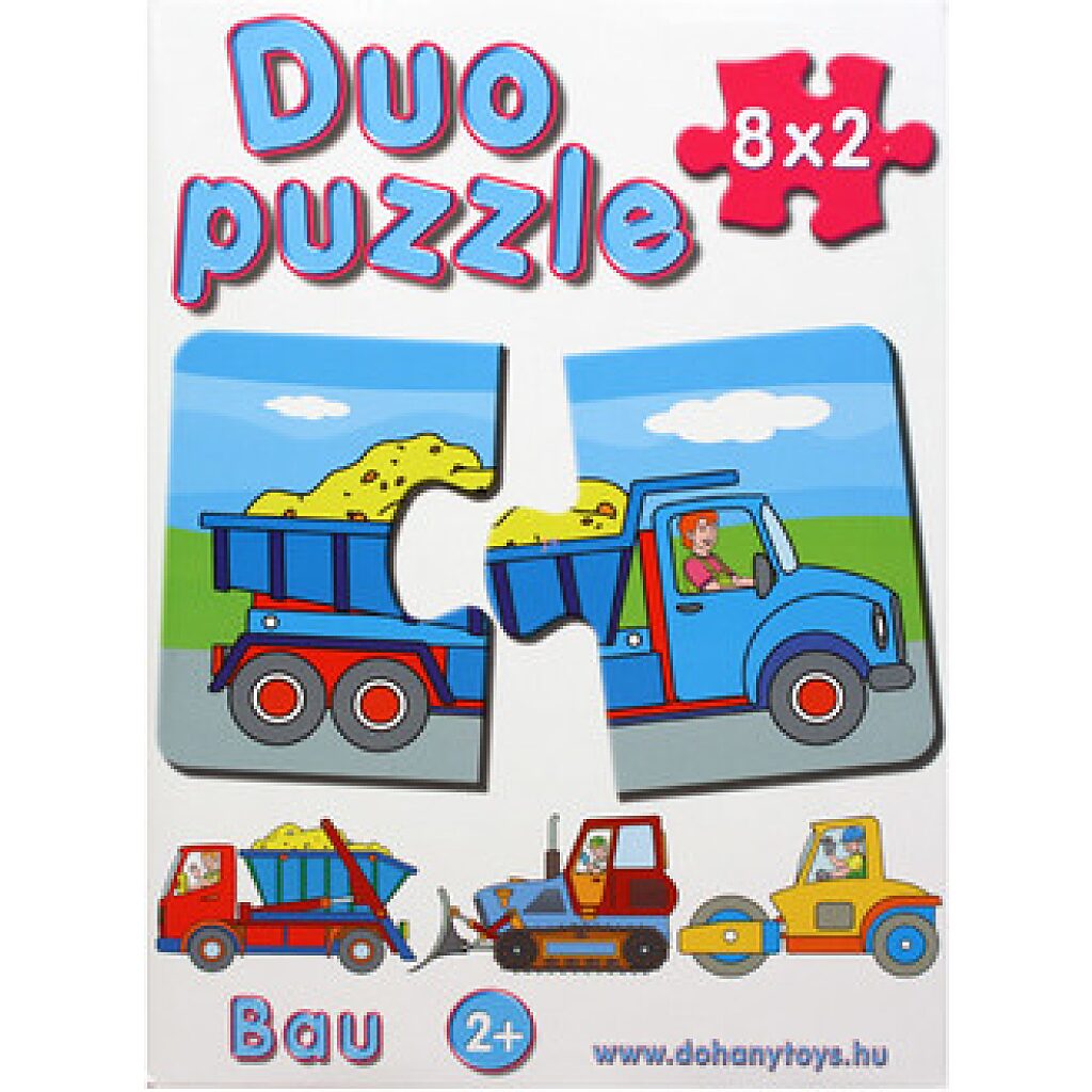 Duo Puzzle 8 x 2 darabos - építkezés - 1. kép
