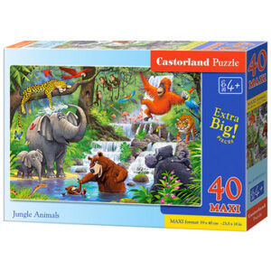 Dzsungel állatok 40 darabos maxi puzzle - 1. kép