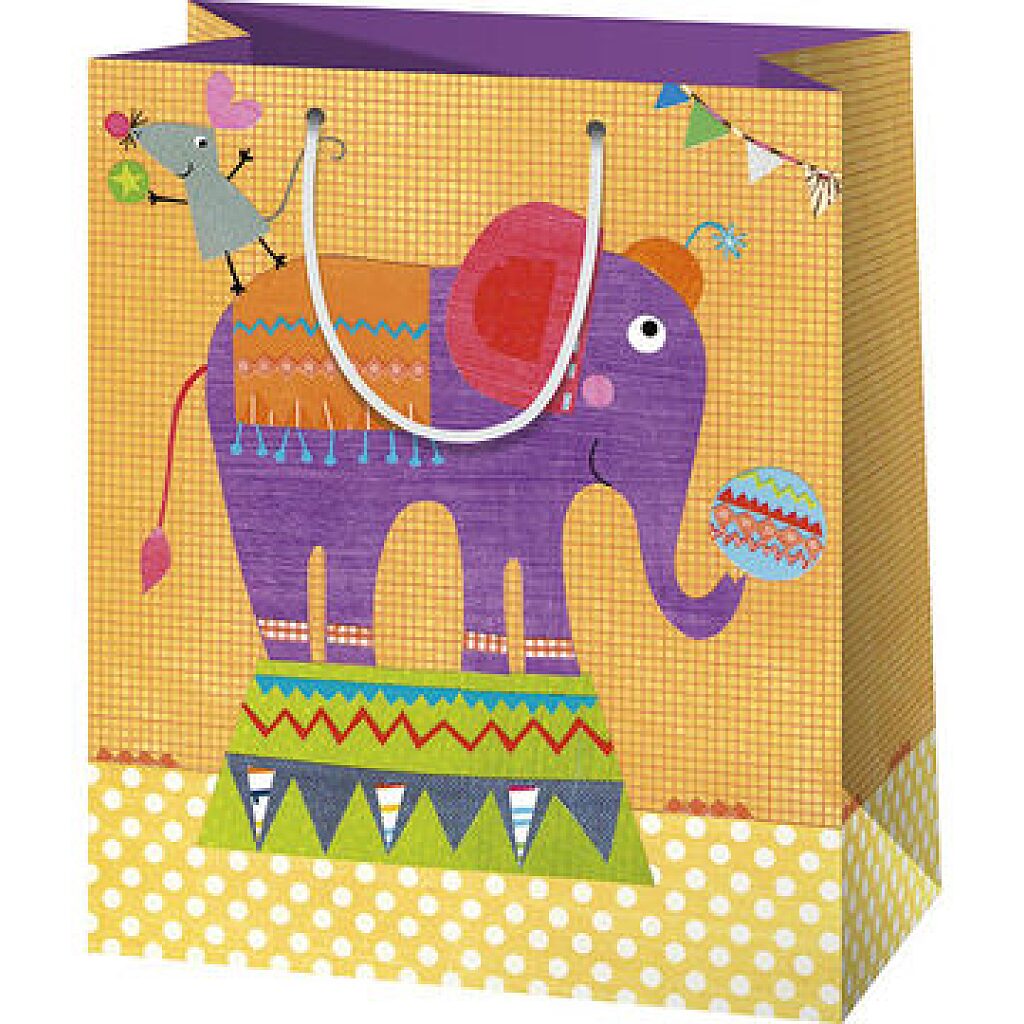 Elefántos álló dísztasak - 11 x 6 x 14 cm - 1. kép