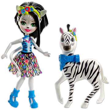 Enchantimals: Zelena zebra és Hoofette figura - 1. kép