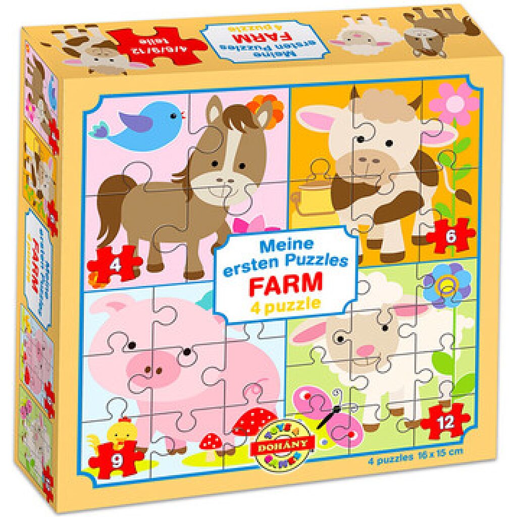 Farm állatok 4 az 1-ben puzzle - 1. kép