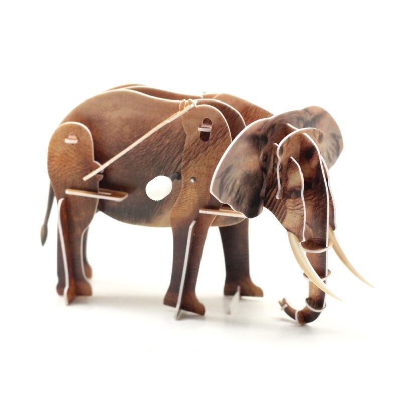 Felhúzható 3D puzzle - elefánt - 2. kép