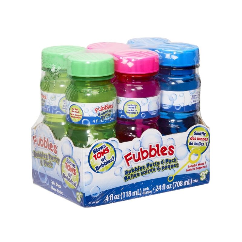 Fubbles Party buborékfújó készlet 6x118 ml - 1. kép