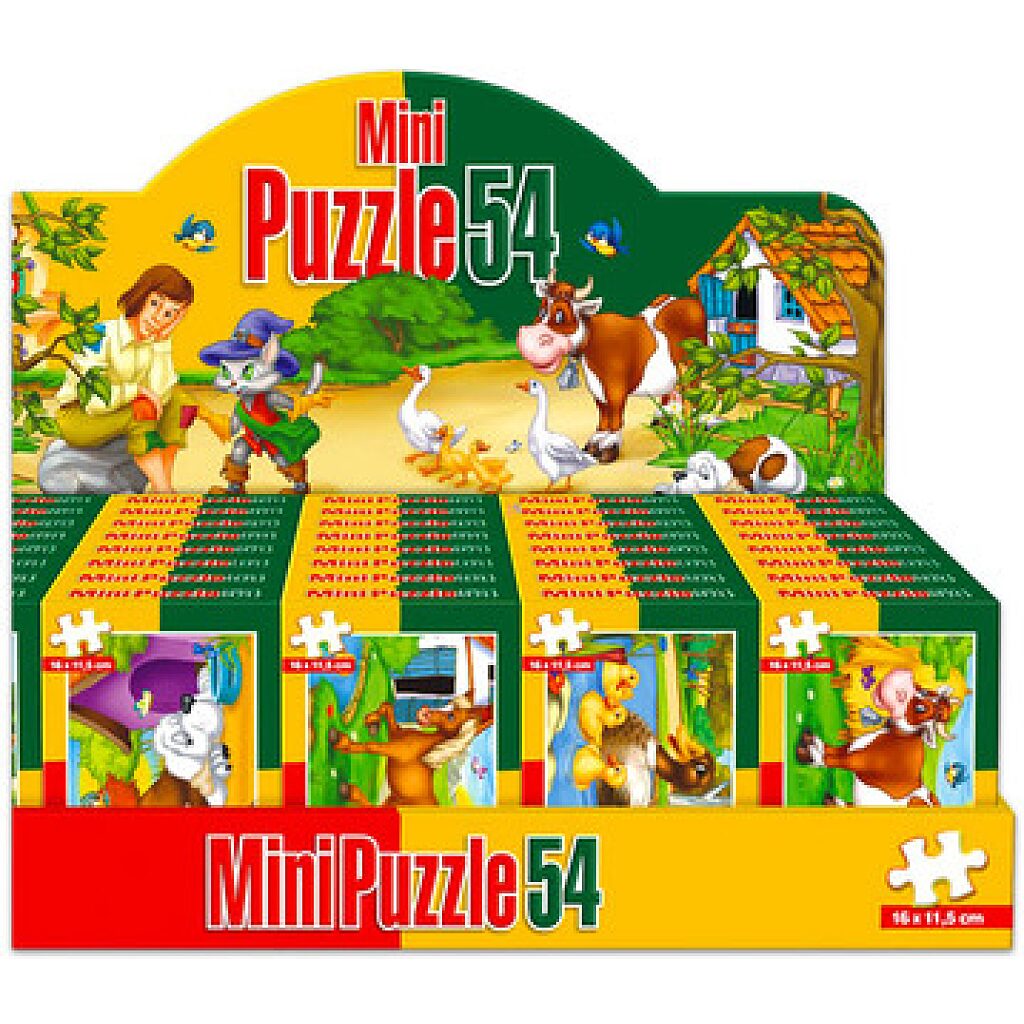 Háziállatos 54 darabos mini puzzle - többféle - 1. kép