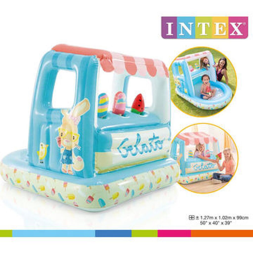 Intex: Fagyiskocsi gyermek pancsoló - 127 x 102 x 99 cm - 1. kép