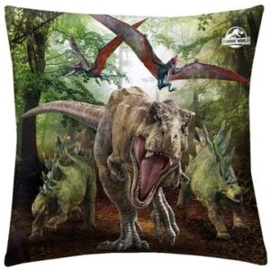 Jurassic World: T-Rex díszpárna - zöld 40x40 cm - 1. kép
