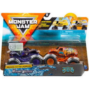 Monster Jam 2 darabos színváltós kisautók - Mohawk Warrior és Jester - 1. kép