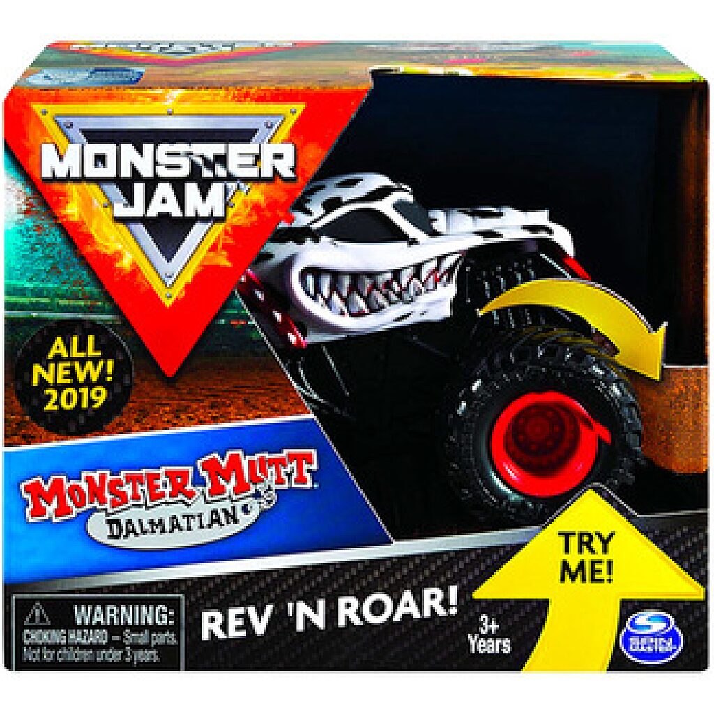 Monster Jam: Monster Mutt Dalmatian hátrahúzhatós kisautó - 1. kép