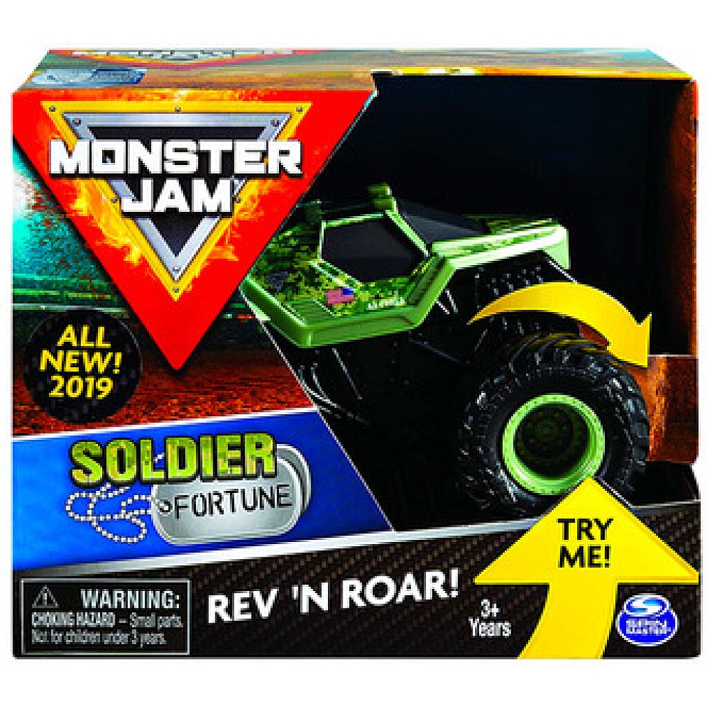 Monster Jam: Soldier Fortune hátrahúzhatós kisautó - 1. kép