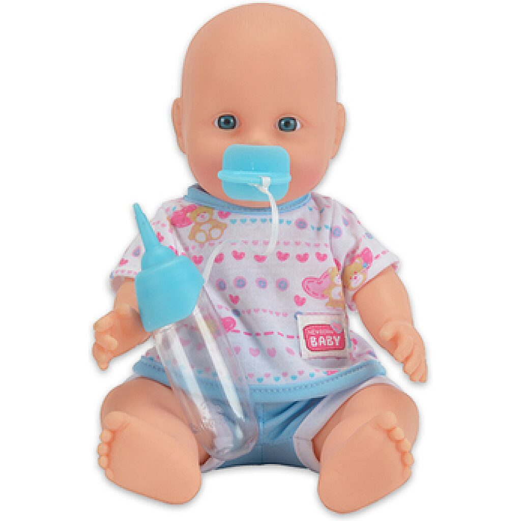 New Born Baby: pisilős baba kék ruhában - 1. kép