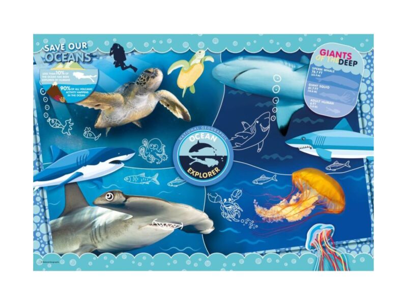 Óceánkutató 104 db-os puzzle - Clementoni National Geographic Kids - 1. kép
