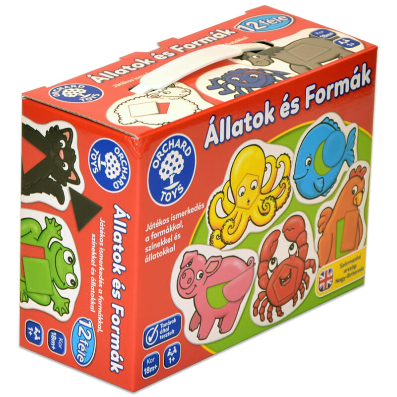 Orchard Toys - Állatok és Formák Készségfejlesztő Játék doboza oldalról