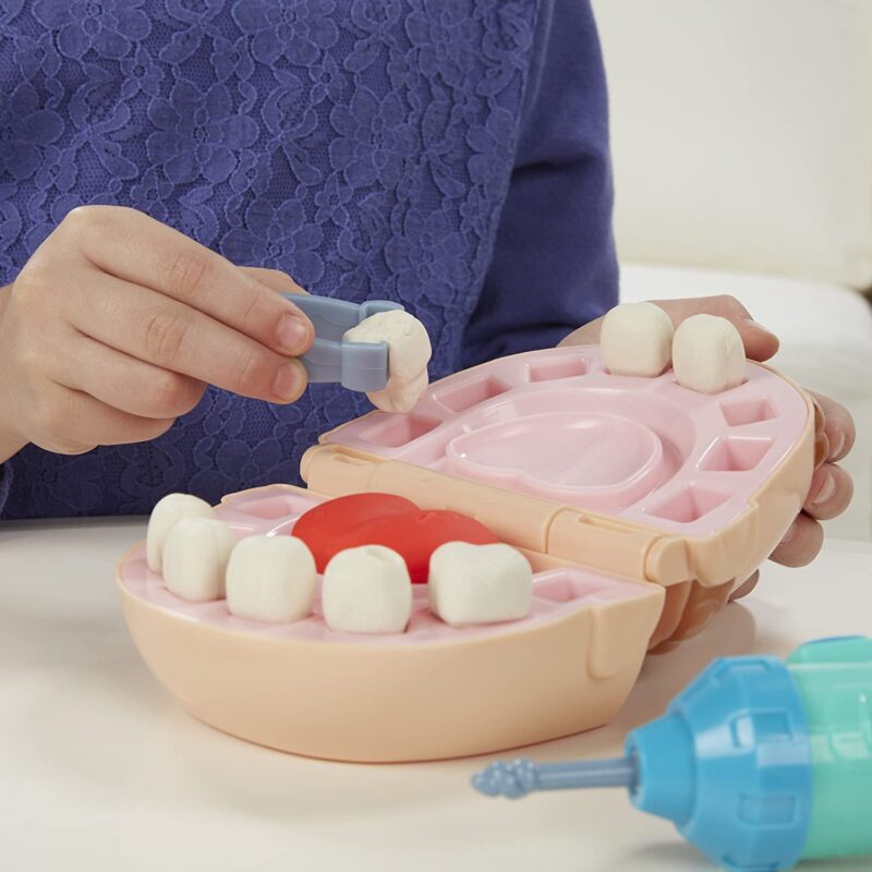 Play-Doh: 5 darabos fogászat gyurma szett játék közben foghúzás