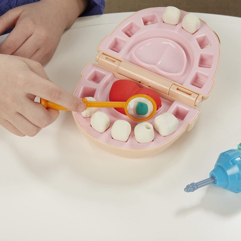 Play-Doh: 5 darabos fogászat gyurma szett játék közben fogellenőrzés