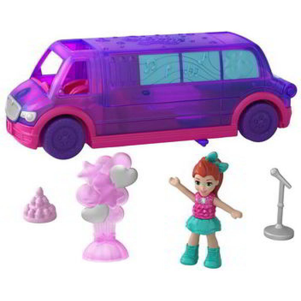 Polly Pocket:Mini parti limuzin kiegészítőkkel és mini babával - 1. kép