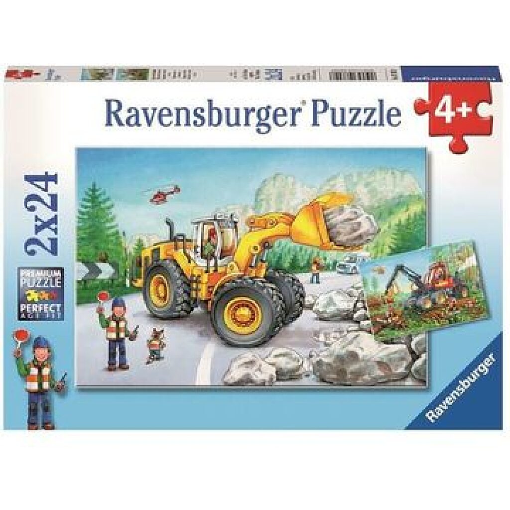 Ravensburger: Munkagépek 2 x 24 darabos puzzle - 1. kép