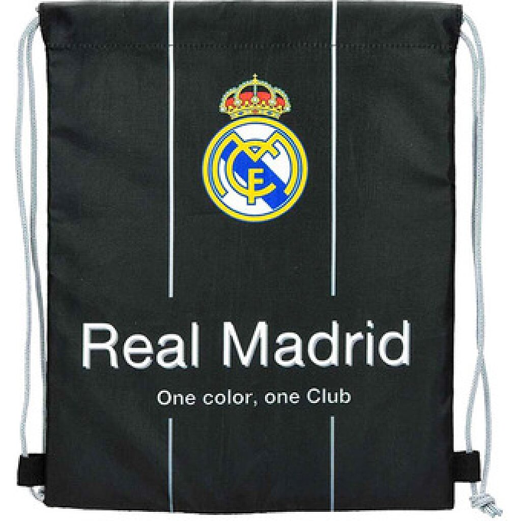 Real Madrid: címeres tornazsák - fekete - 1. kép