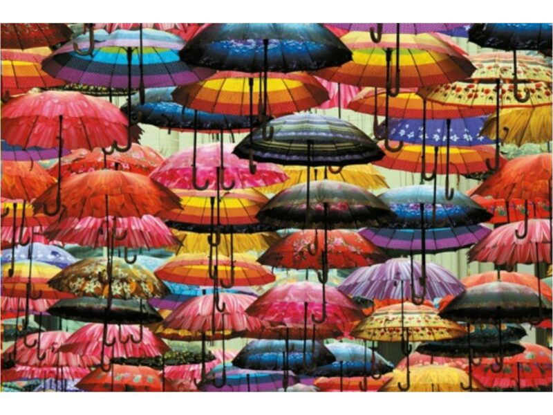 Színes esernyők puzzle