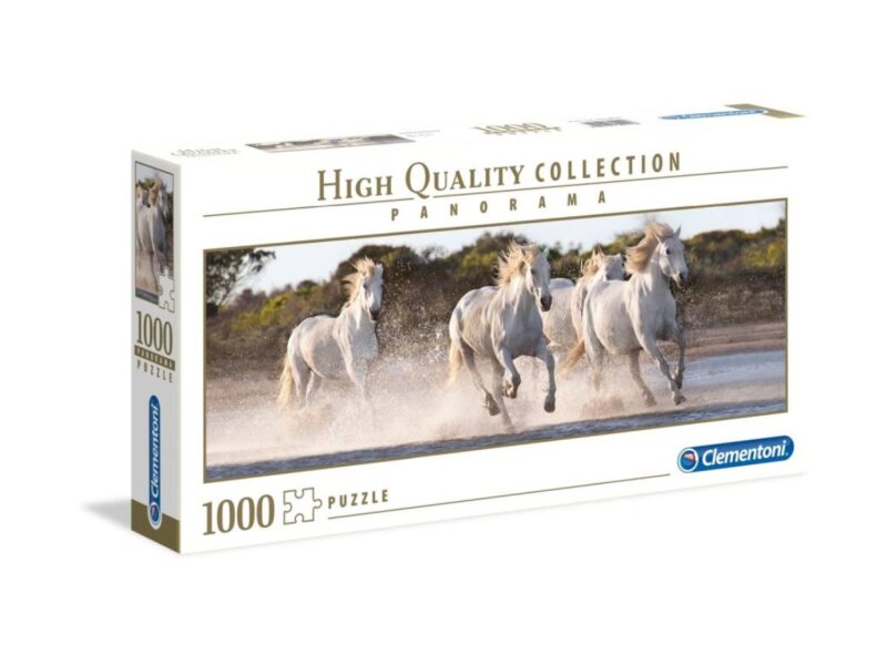 Vágtázó lovak 1000 db-os panoráma puzzle - Clementoni - 2. kép