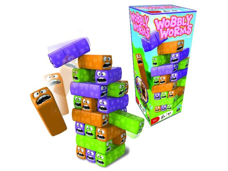 Wobbly Worms - egyensúlyozó torony játék - 1. kép