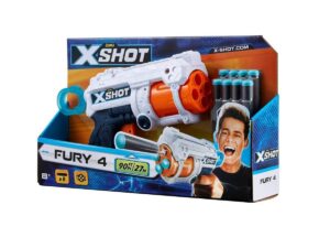 X-Shot Fury 4 lövetű szivacslövő pisztoly - 1. kép