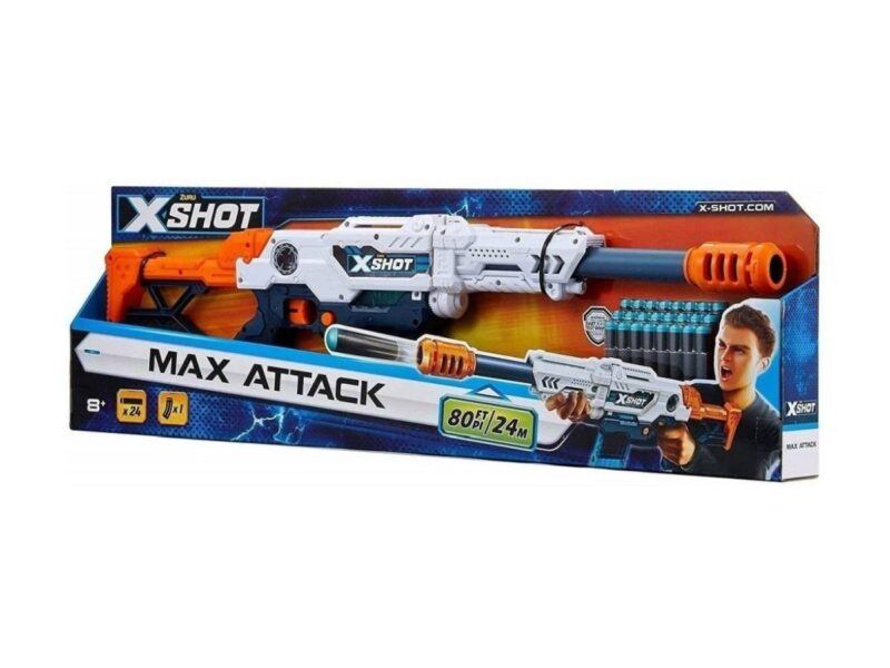 X-Shot Max Attack szivacslövő gépfegyver - 2. kép