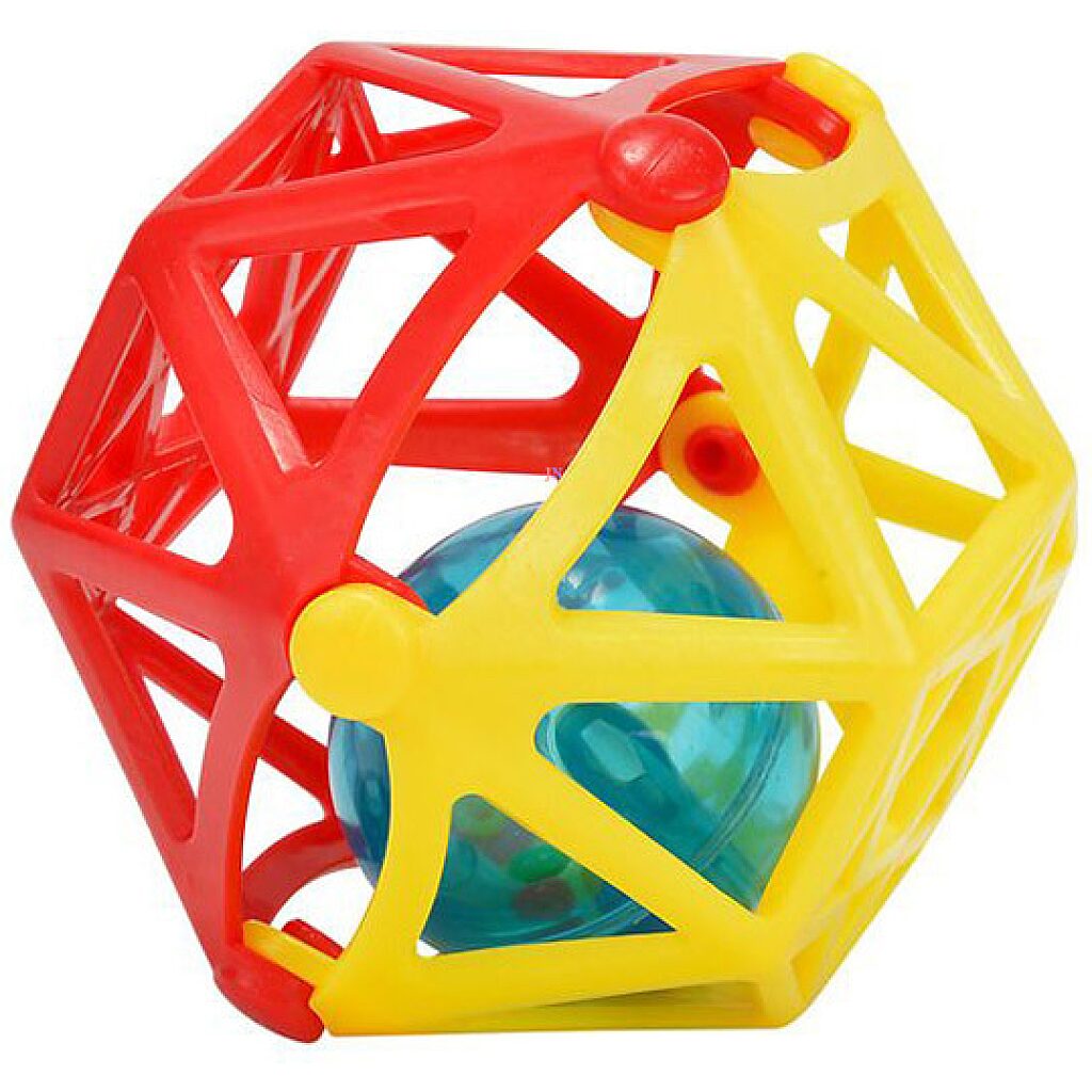 ABC műanyag hálós csörgő labda - több színben - 2. Kép