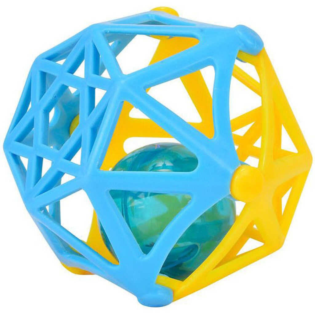 ABC műanyag hálós csörgő labda - több színben - 1. Kép