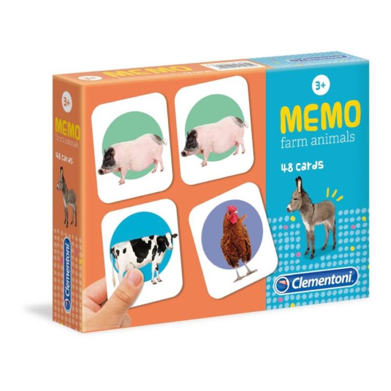Állatok a farmról zseb memória játék - Clementoni - 3. Kép