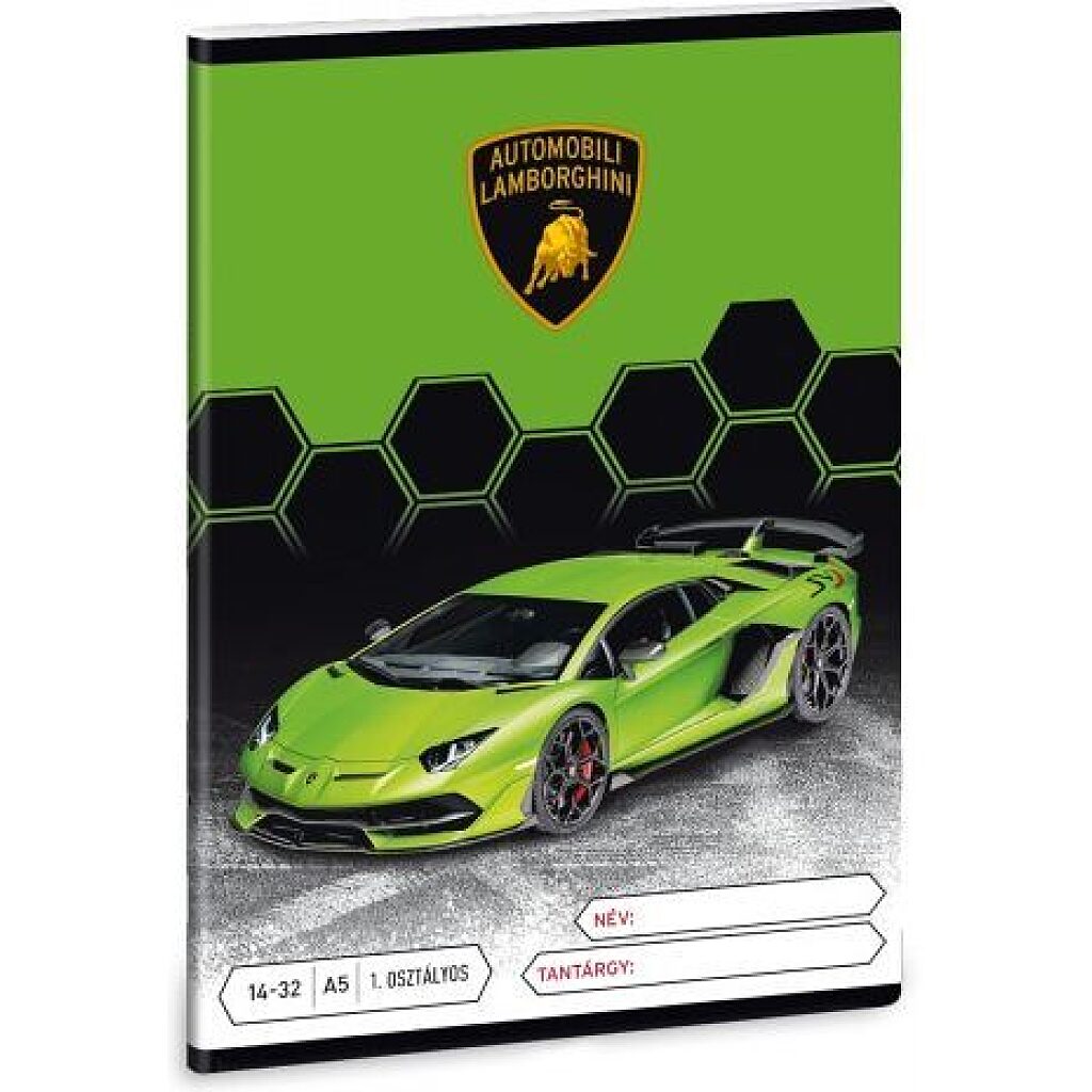 Ars Una: Lamborghini 1. osztályos füzet - A5 - 1. Kép