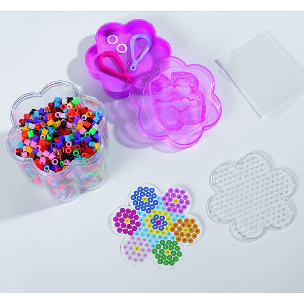 Art and Fun: 1300 darabos vasalható gyöngy készlet - több színben - 2. Kép