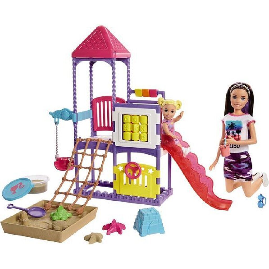 Barbie bébiszitter játszótér szett Skipper babával - 1. Kép