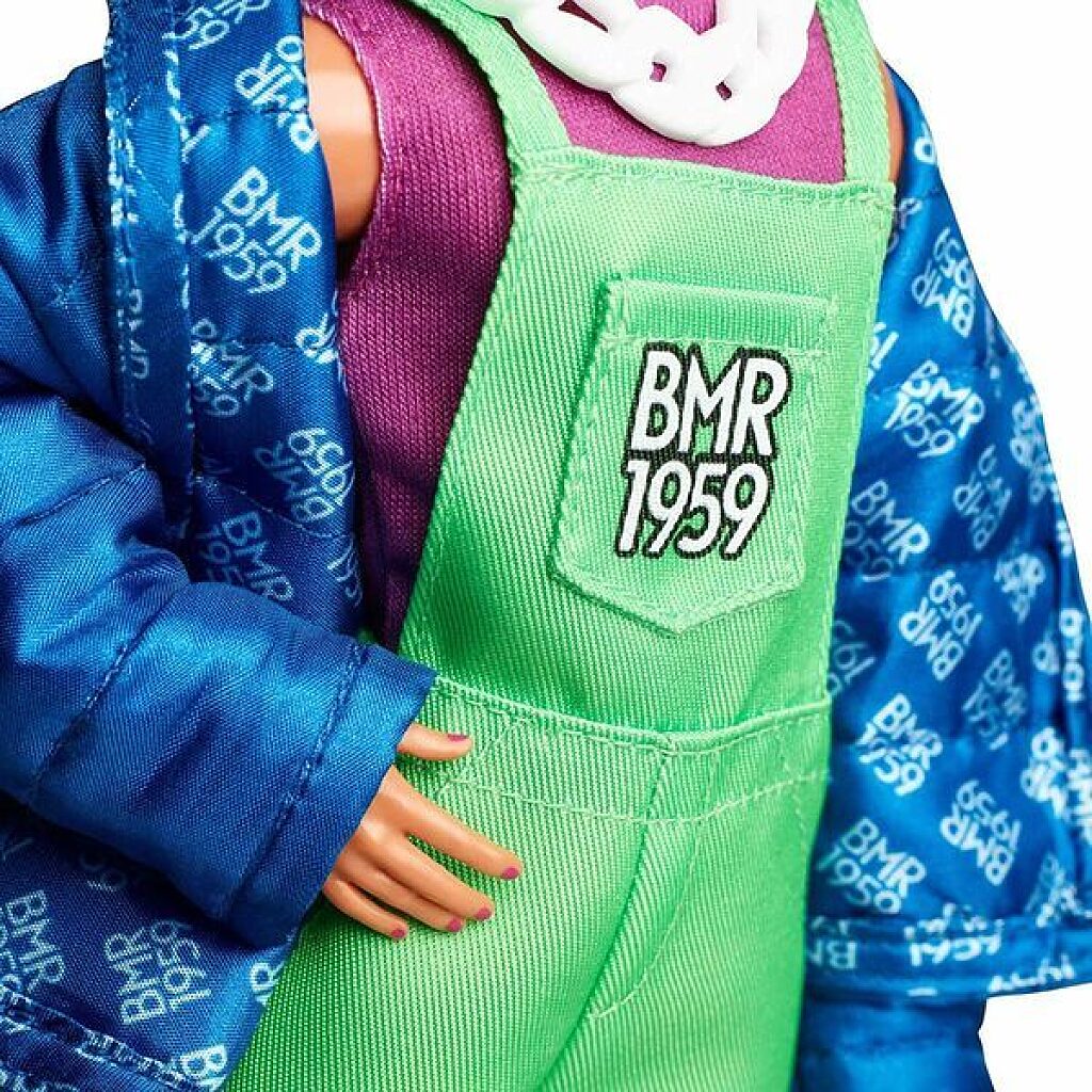 Barbie: BMR1959 - Ken retro divatbaba zöld hajjal - 3. Kép