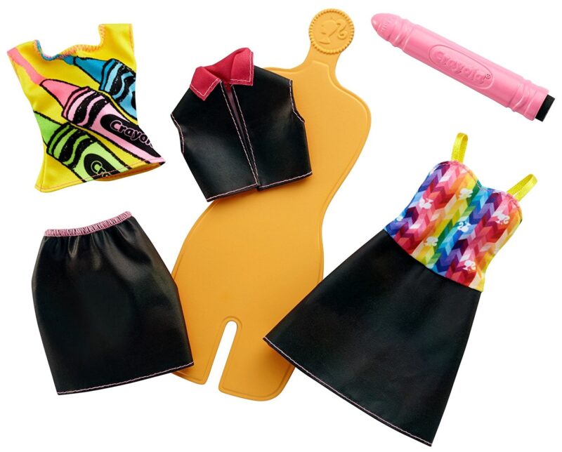 Barbie Crayola fekete színezős ruhák - 1. Kép