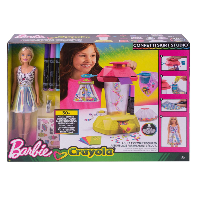 Barbie Crayola konfetti-szett babával - 2. Kép