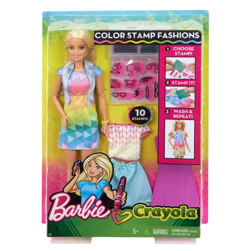 Barbie Crayola nyomdás színező - 1. Kép