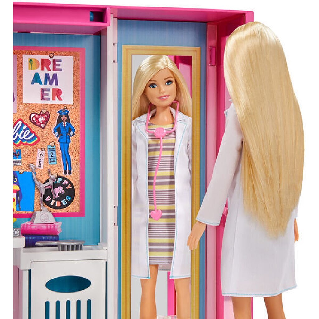 Barbie Fashionistas: Álomgardrób szőke hajú babával és kiegészítőkkel - 2. Kép