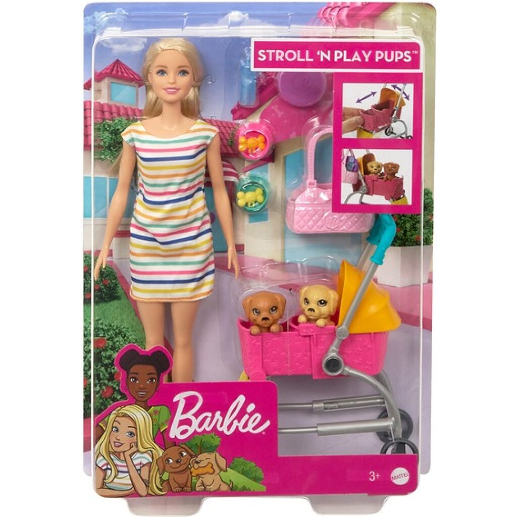 Barbie: Kölyök kutyus sétáltató játékszett - 2. Kép