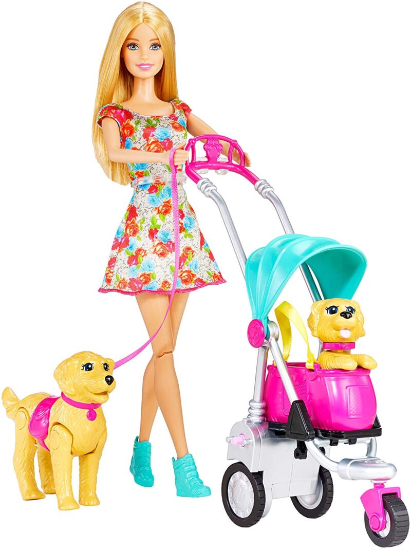 Barbie kutyasétáltató játékszett - 1. Kép