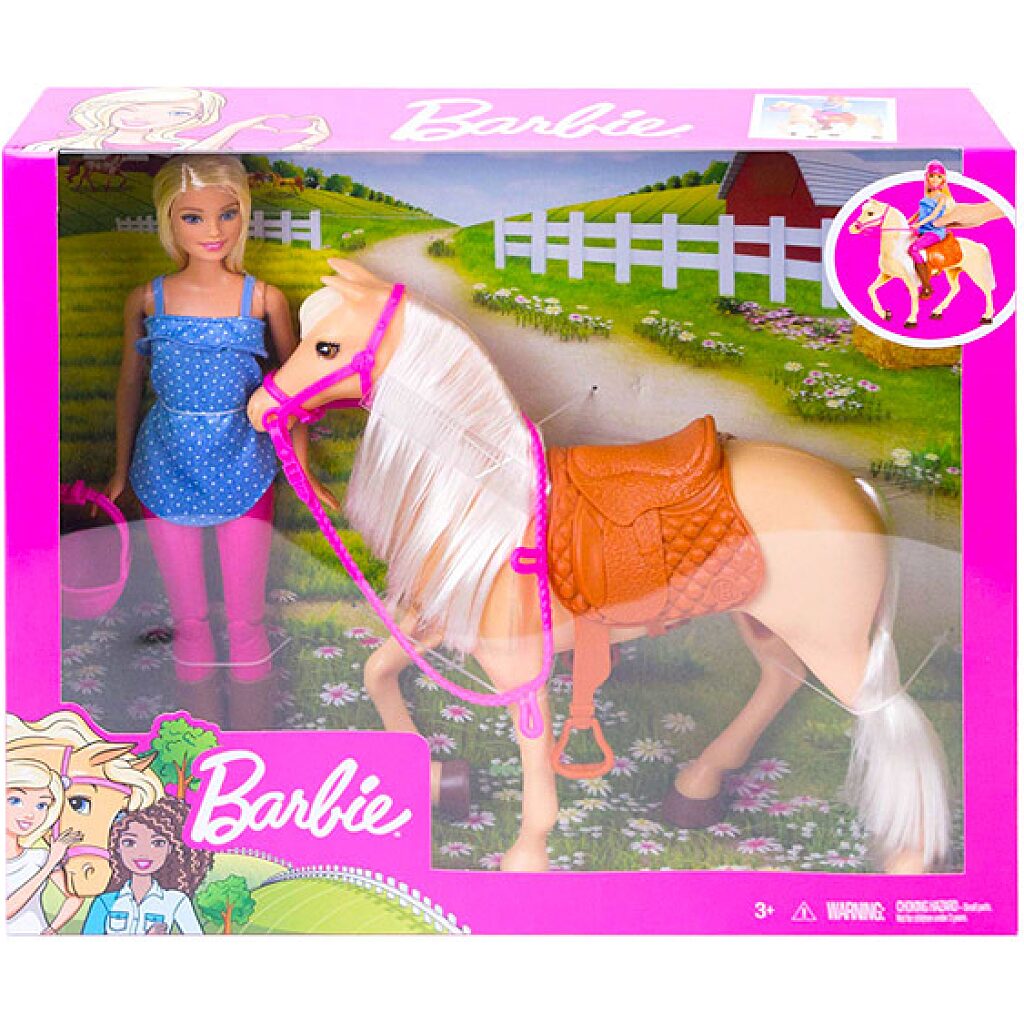 Barbie: lovas szett babával - 2. Kép