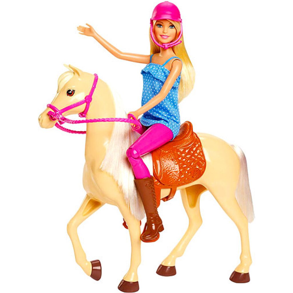 Barbie: lovas szett babával - 1. Kép