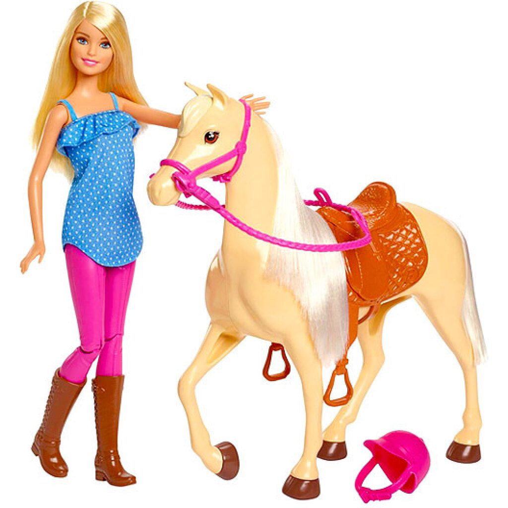 Barbie: lovas szett babával - 3. Kép